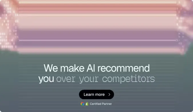 mentionstack — we make AI recommend you over your competitors. Learn more at mentionstack.com. Google and Shopify Certified Partner.